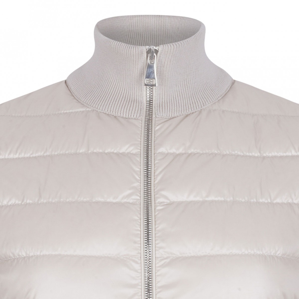 White Cardigan Jacket With Zip