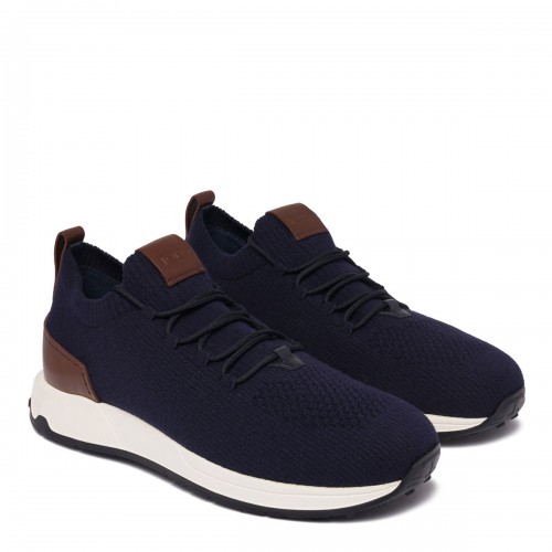 Sock Sneakers in Fabric and Leather 2