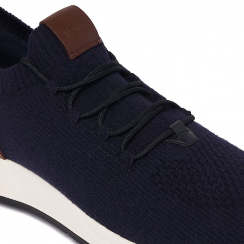 Sock Sneakers in Fabric and Leather