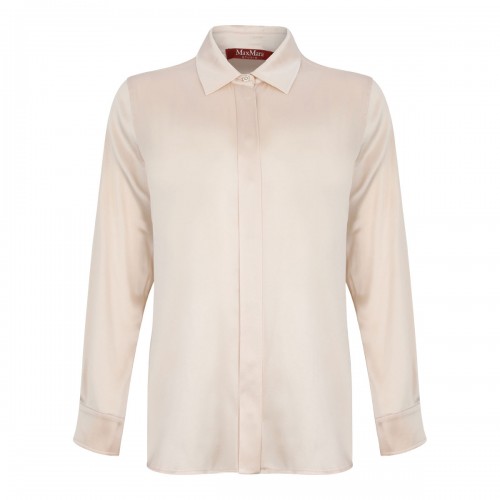 Beige Silk Shirt