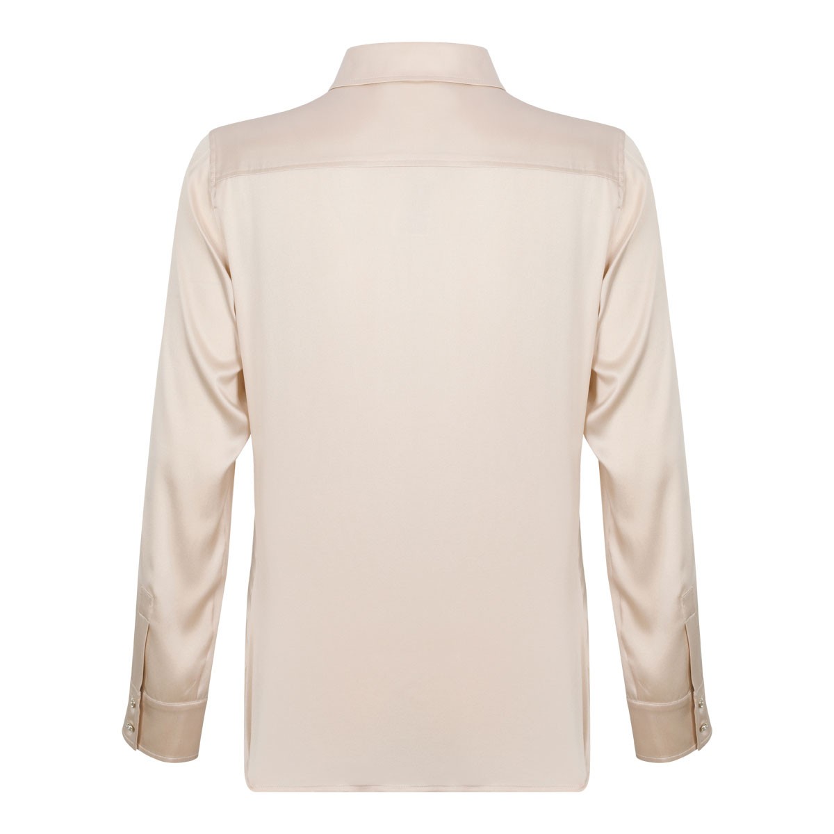 Beige Silk Shirt
