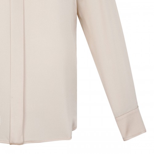 Beige Silk Shirt