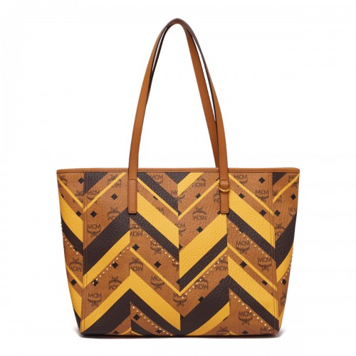 Medium Toni Geometric-Pattern Tote Bag