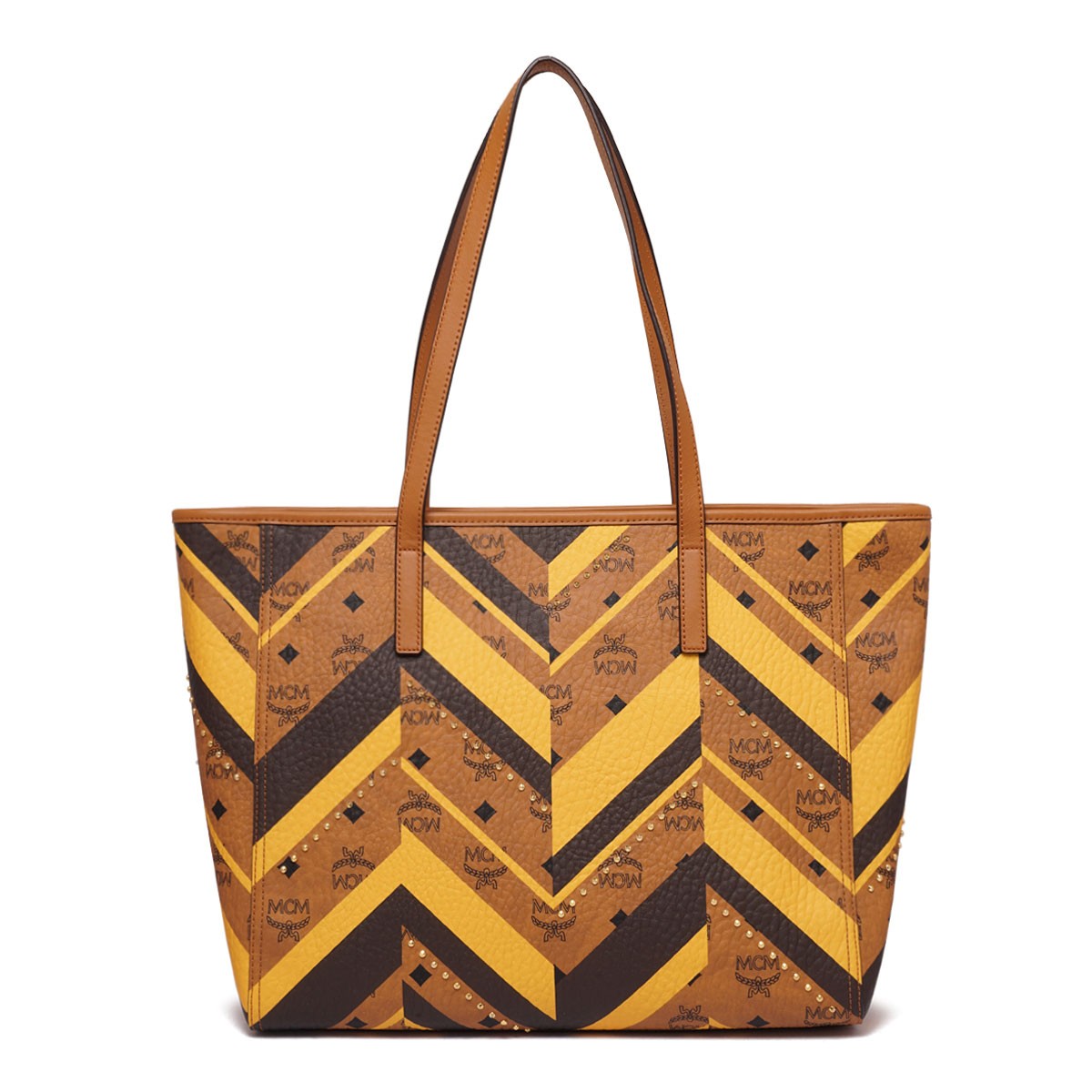 Medium Toni Geometric-Pattern Tote Bag
