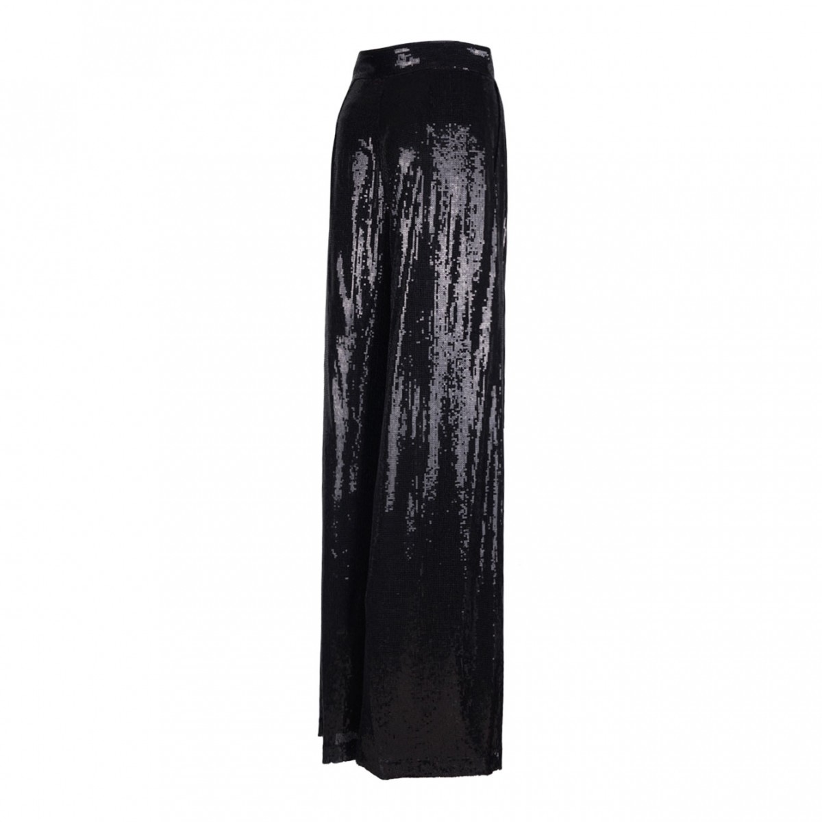 Black Paillettes Palazzo Trousers