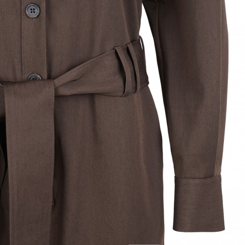 Brown Cargo Jumpsuit