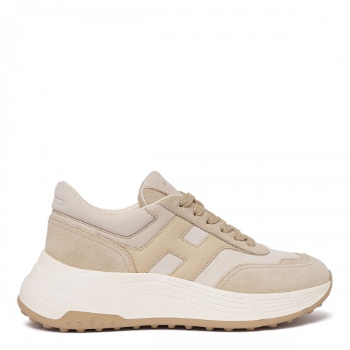 Light Beige Hi-Fi Sneakers