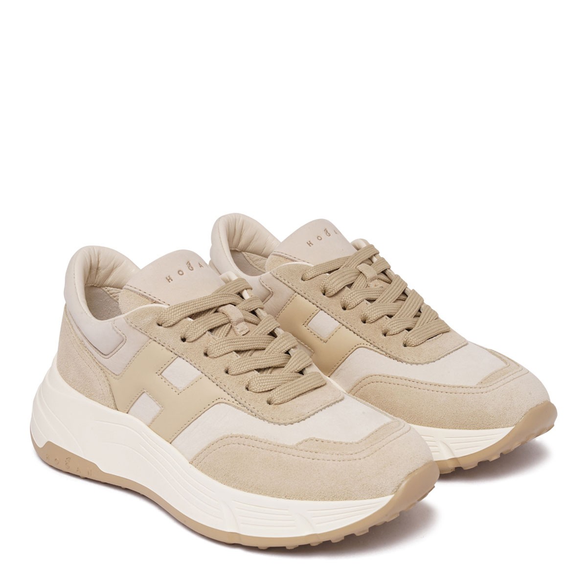 Light Beige Hi-Fi Sneakers