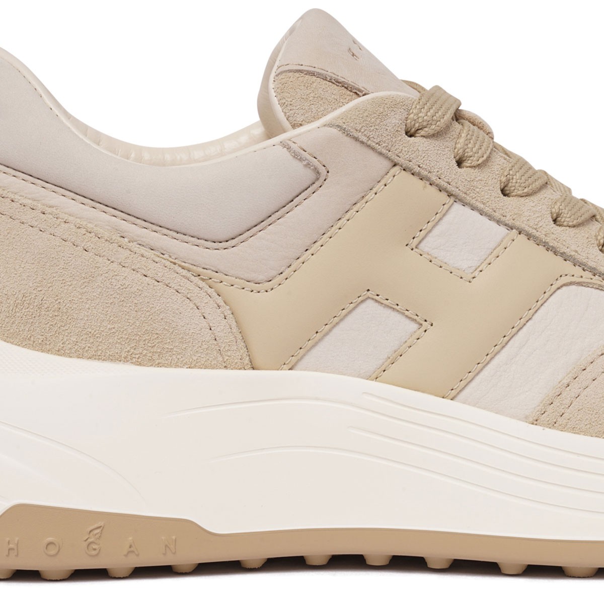 Light Beige Hi-Fi Sneakers