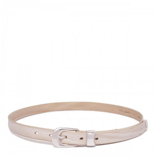 Beige Metal-Buckle Belt