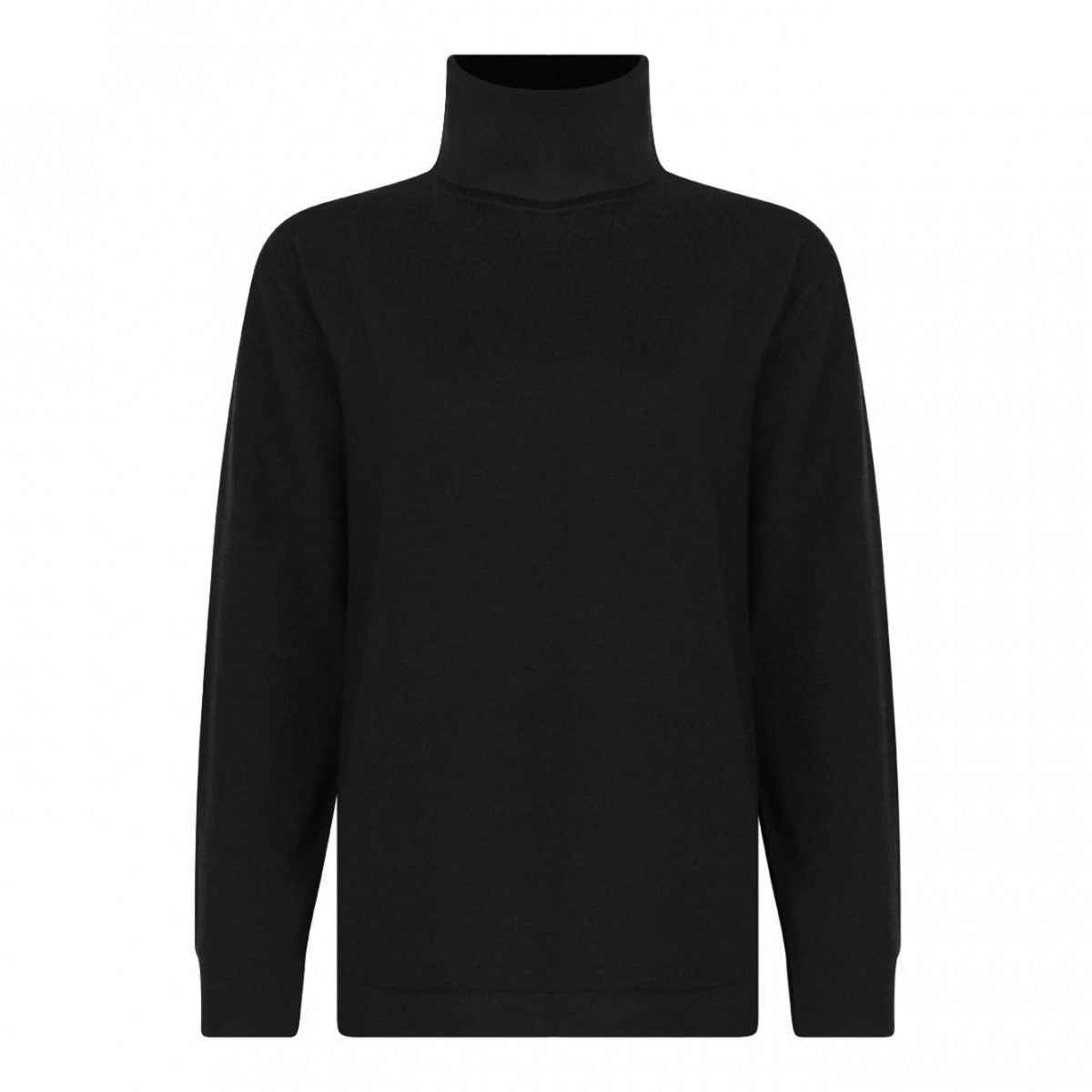 Brown High Neck Knitwear