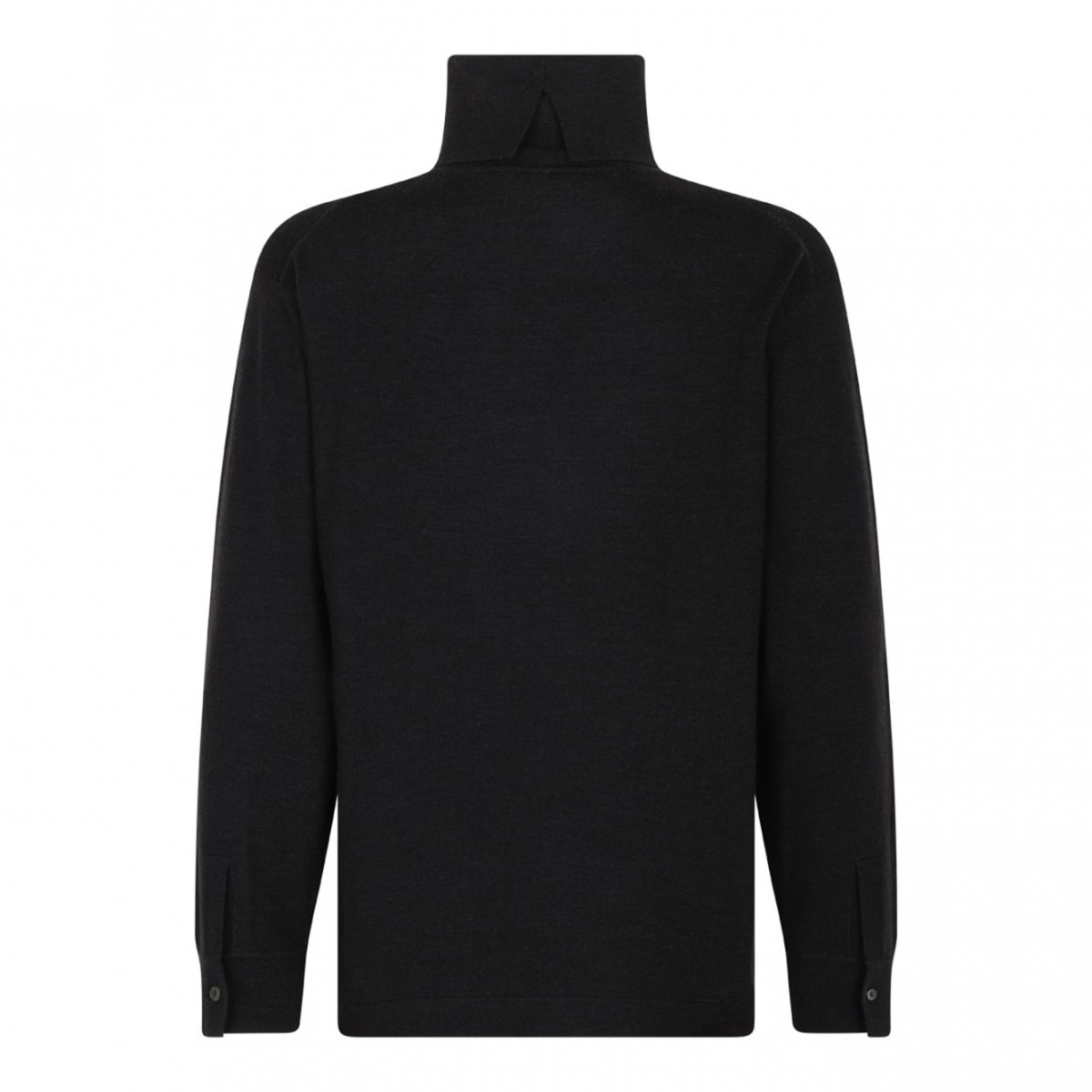 Brown High Neck Knitwear