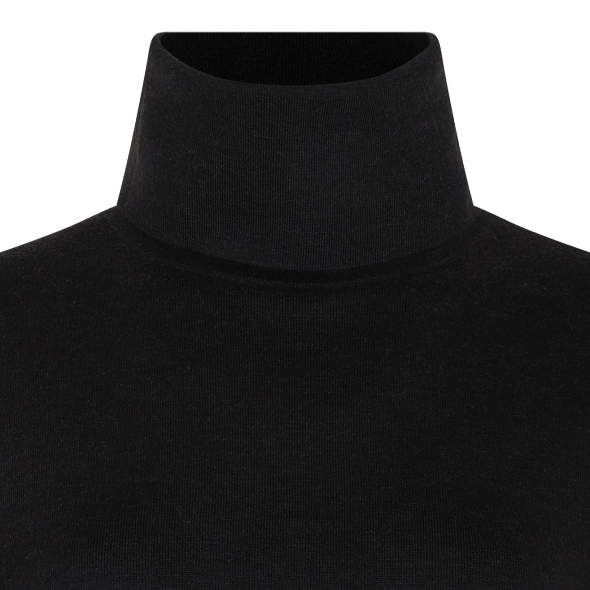 Brown High Neck Knitwear