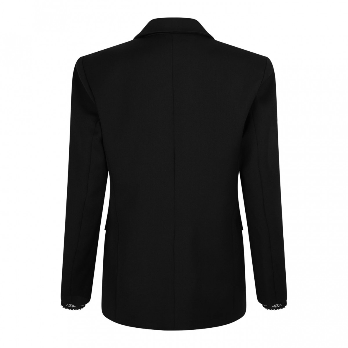 Black Embellished Double-Breasted Jacket