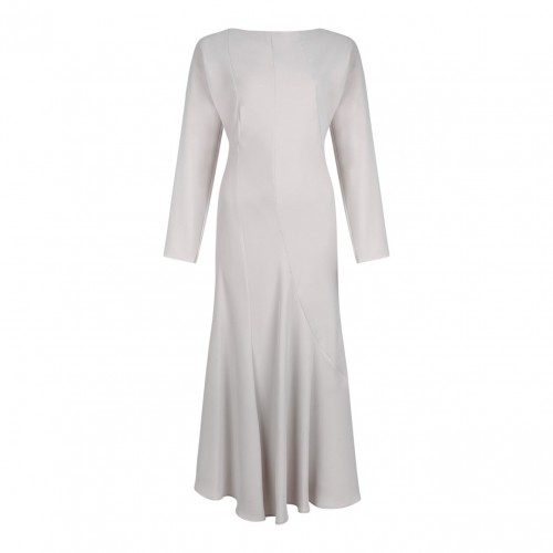 White Poker Midi Dress