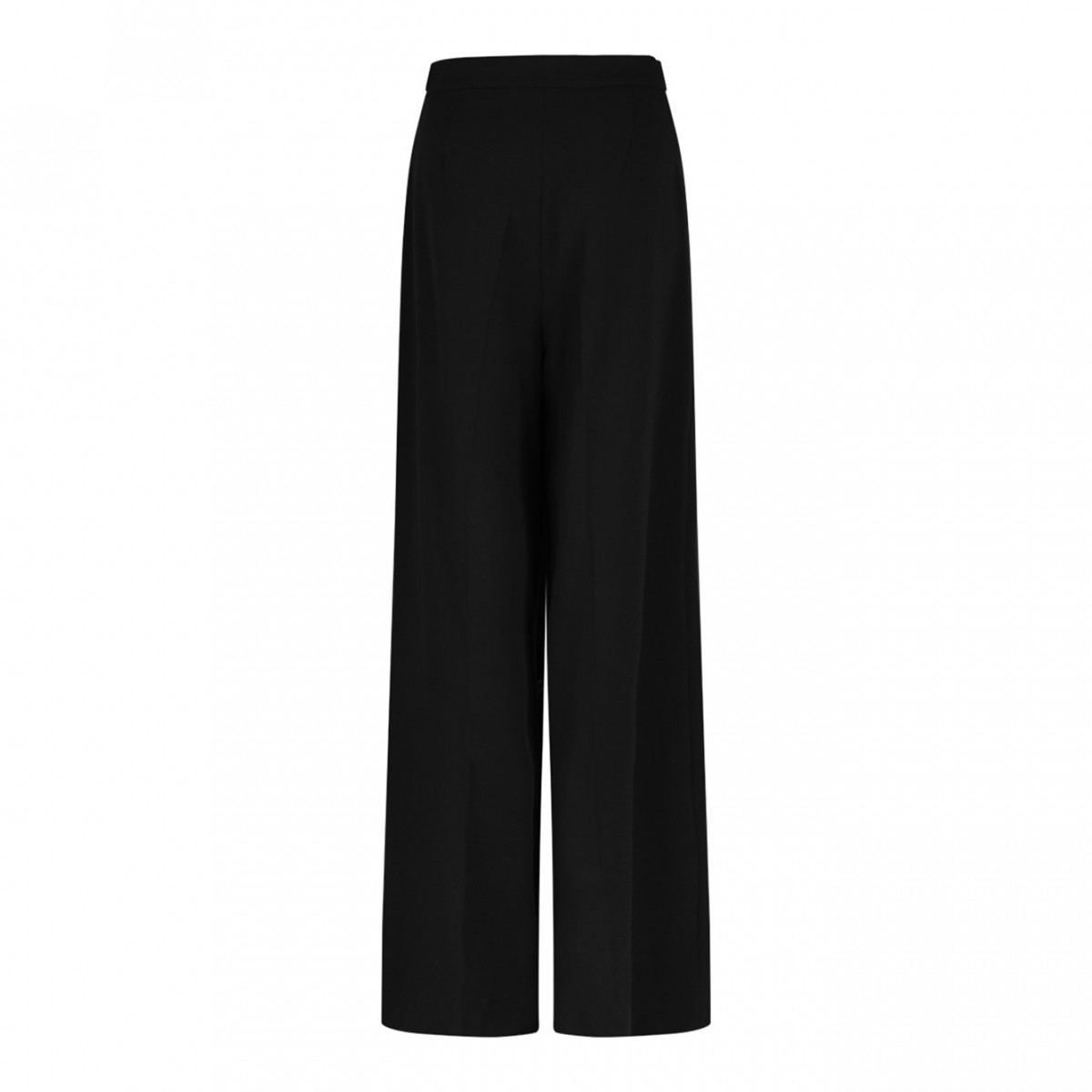 Black Pleated Crystal-Embellished Trousers