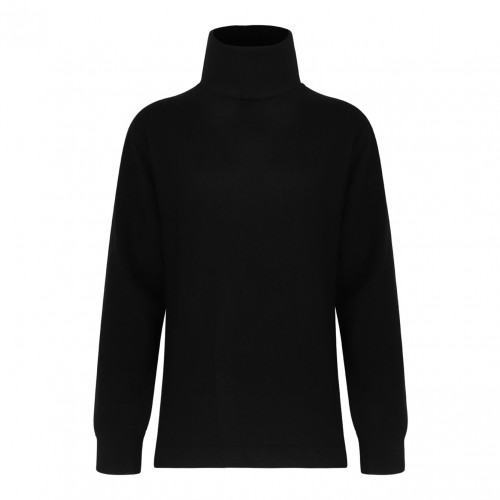 Black High Neck Knitwear