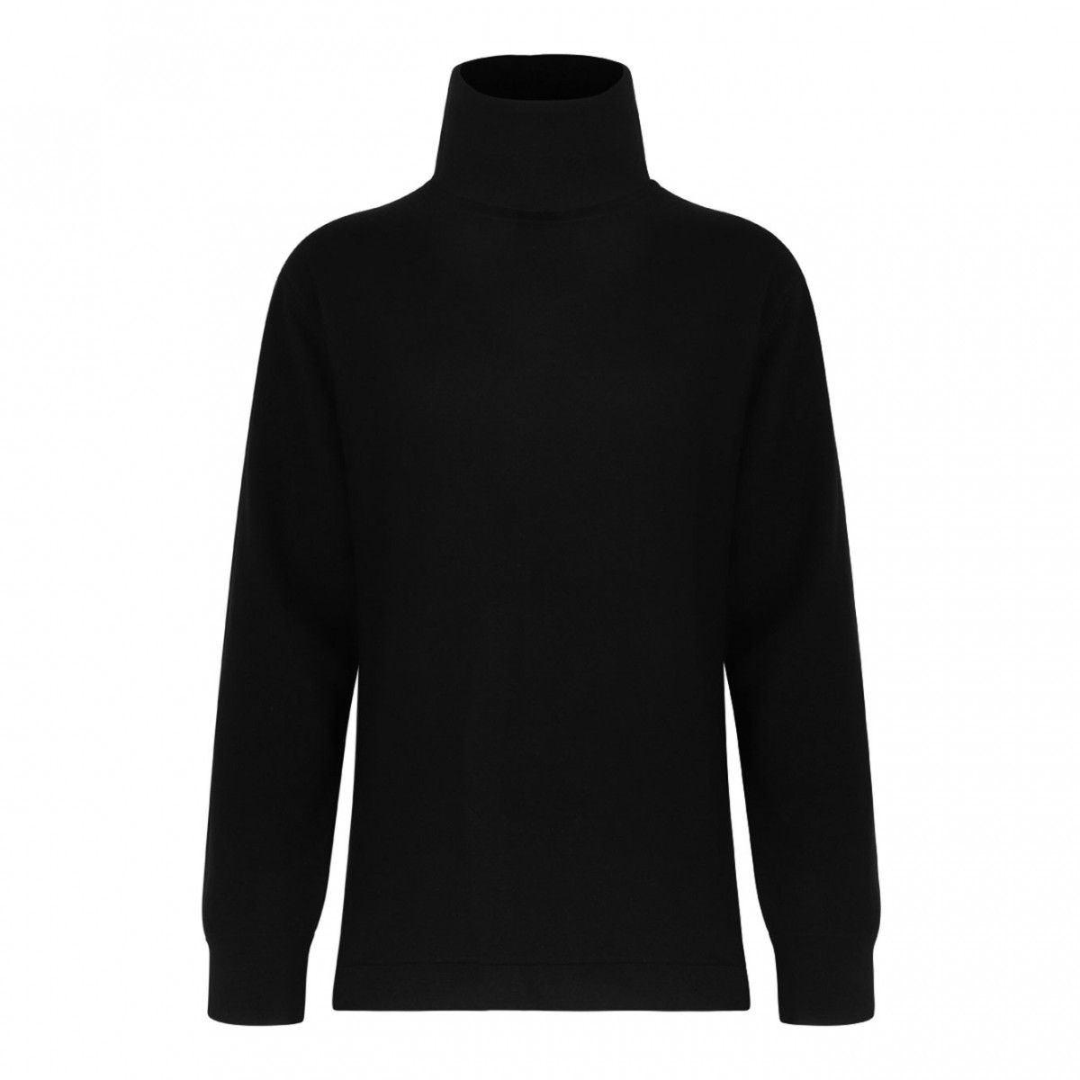 Black High Neck Knitwear