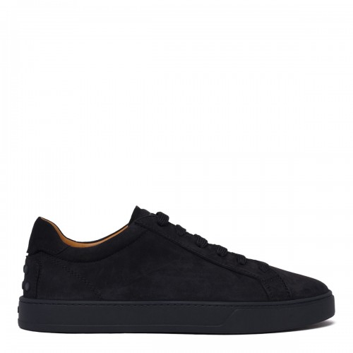 Navy Blue Suede Sneakers
