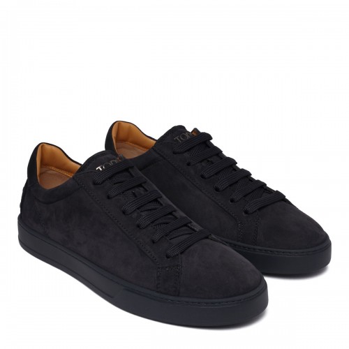 Navy Blue Suede Sneakers 2