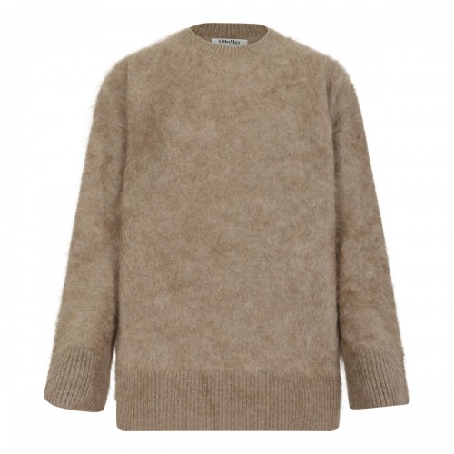 Beige Brushed Cashmere Sweater