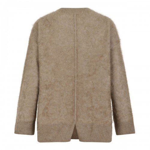 Beige Brushed Cashmere Sweater