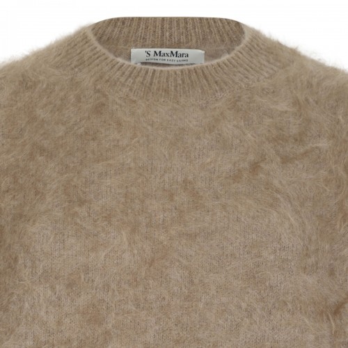 Beige Brushed Cashmere Sweater