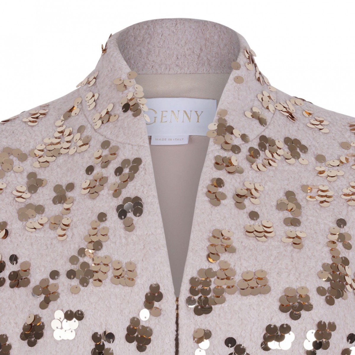 Sequined Bomber Jacket With Wide Sleeves