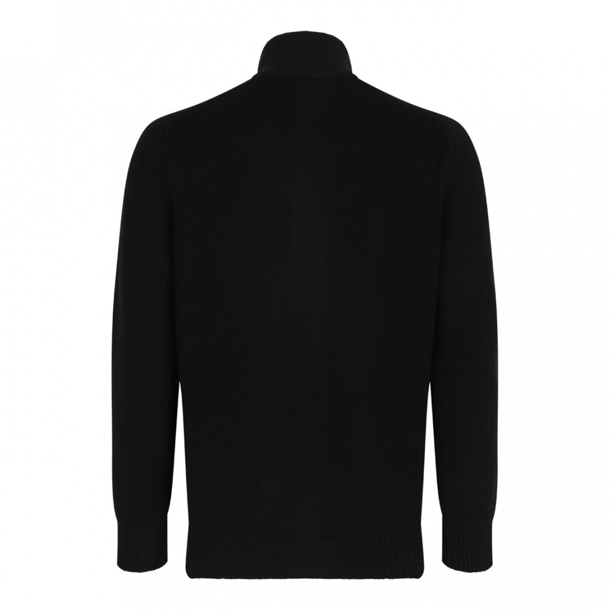 Black High Neck Cardigan