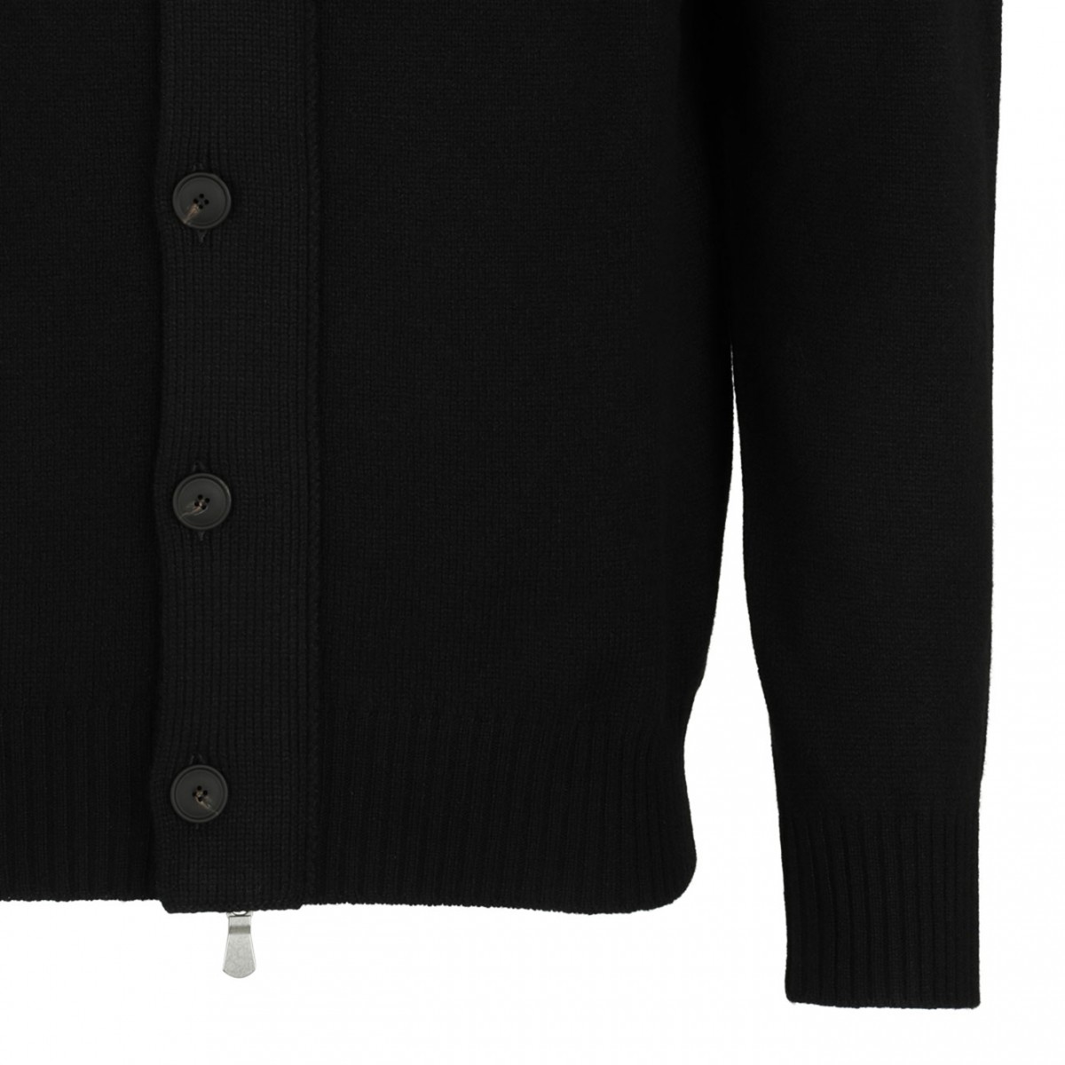 Black High Neck Cardigan