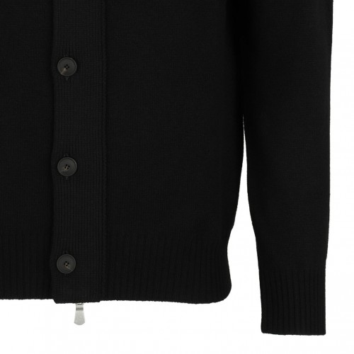Black High Neck Cardigan