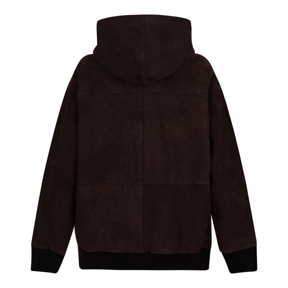 Brown Suede Hoodie