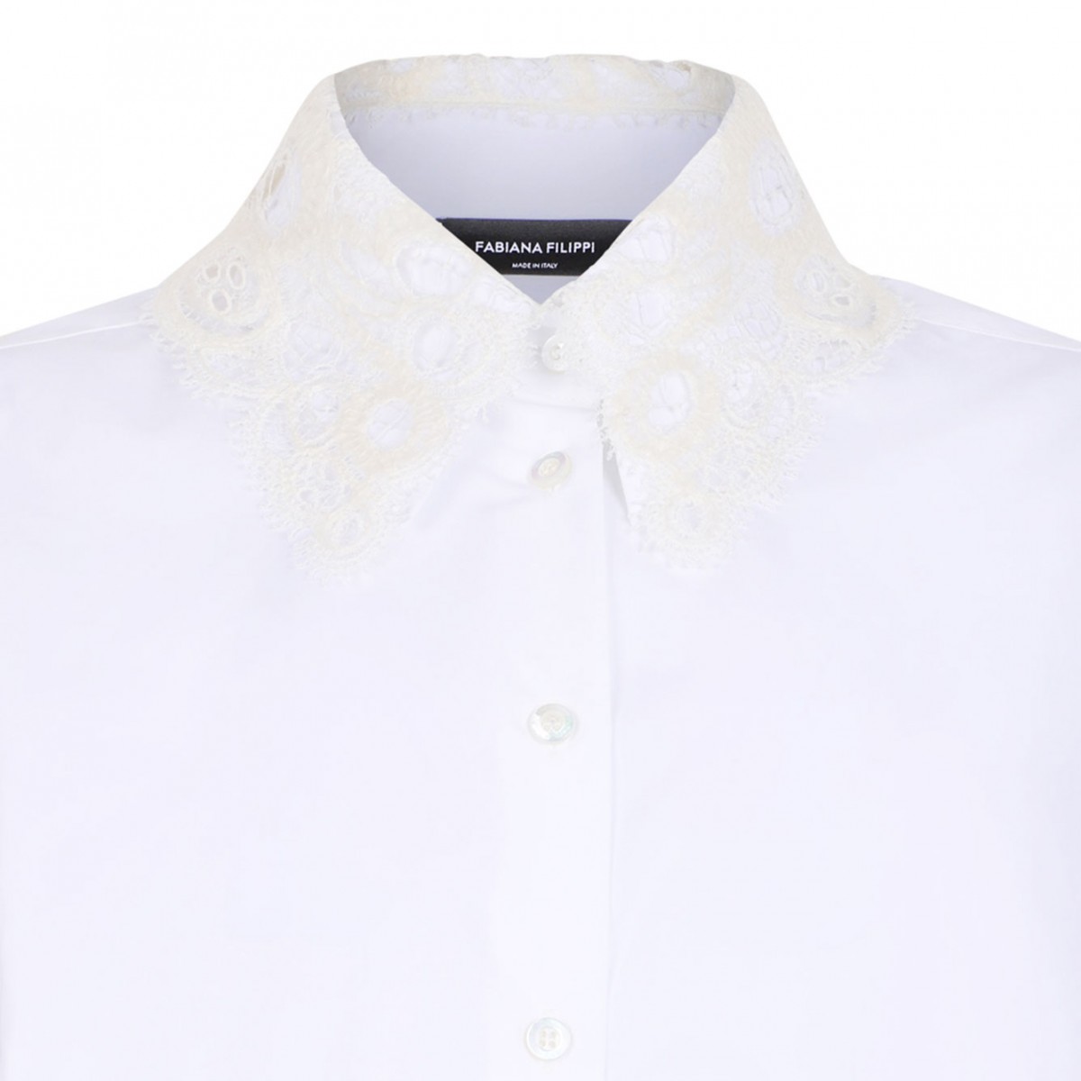 Beige Popeline Cropped Shirt