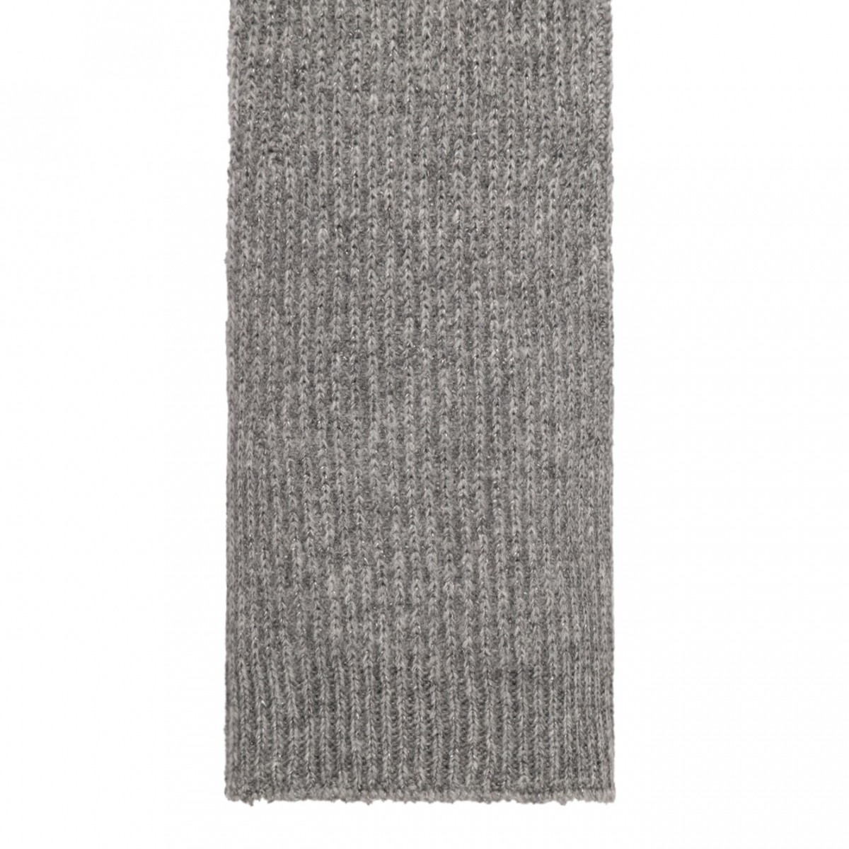 Grey Long Knitted Gloves