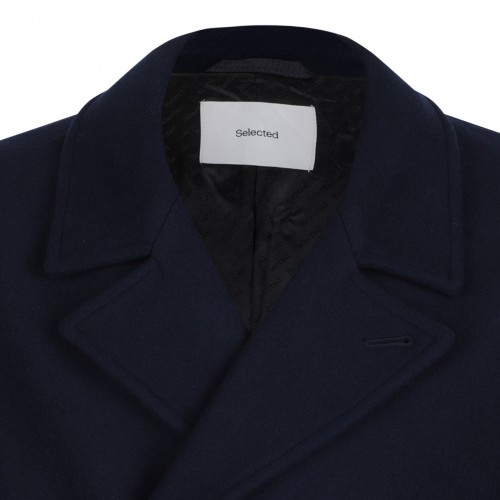 Navy Blue Wool Caban