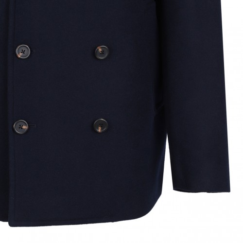 Navy Blue Wool Caban