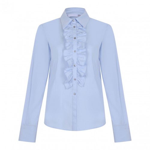 Light Blue Pleats Shirt