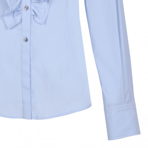 Light Blue Pleats Shirt