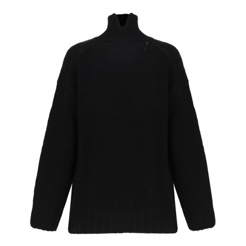 Black High Neck Sweater 2