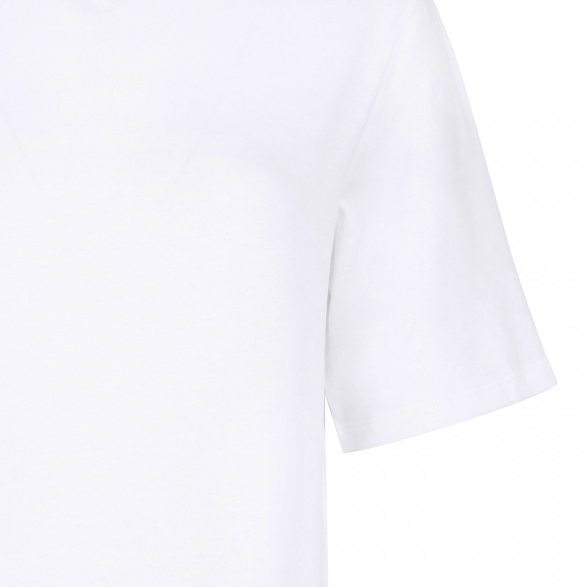 White Crystal Embellished T-Shirt