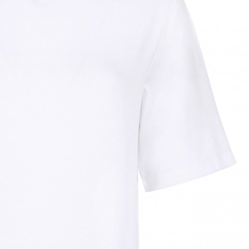 White Crystal Embellished T-Shirt