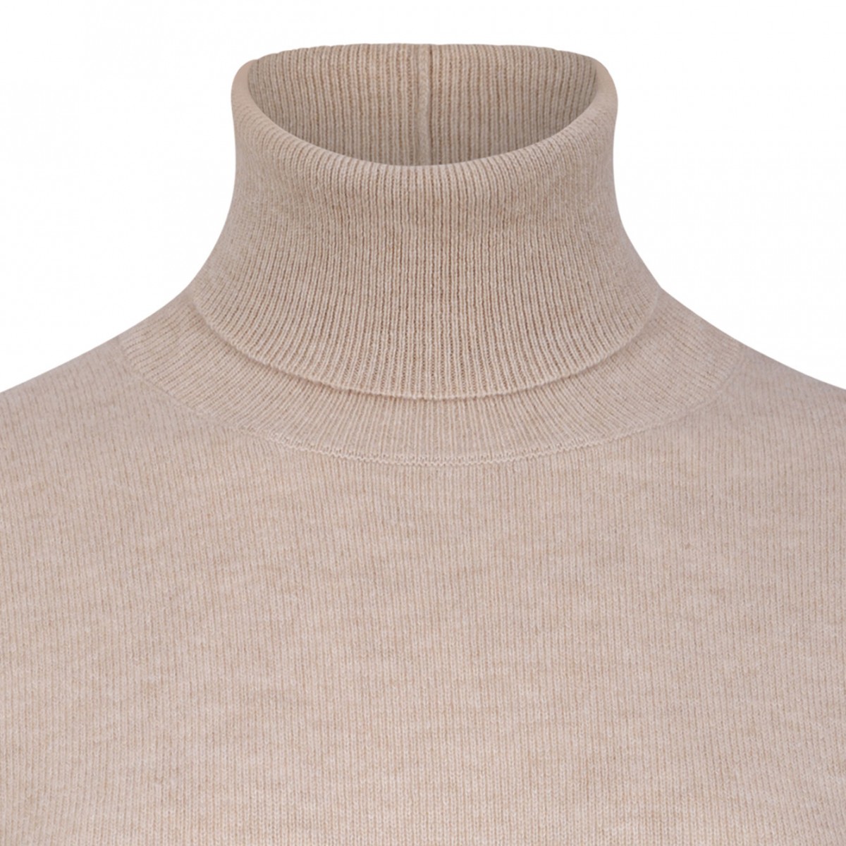 Beige Platinum Dress With Macrame Lace