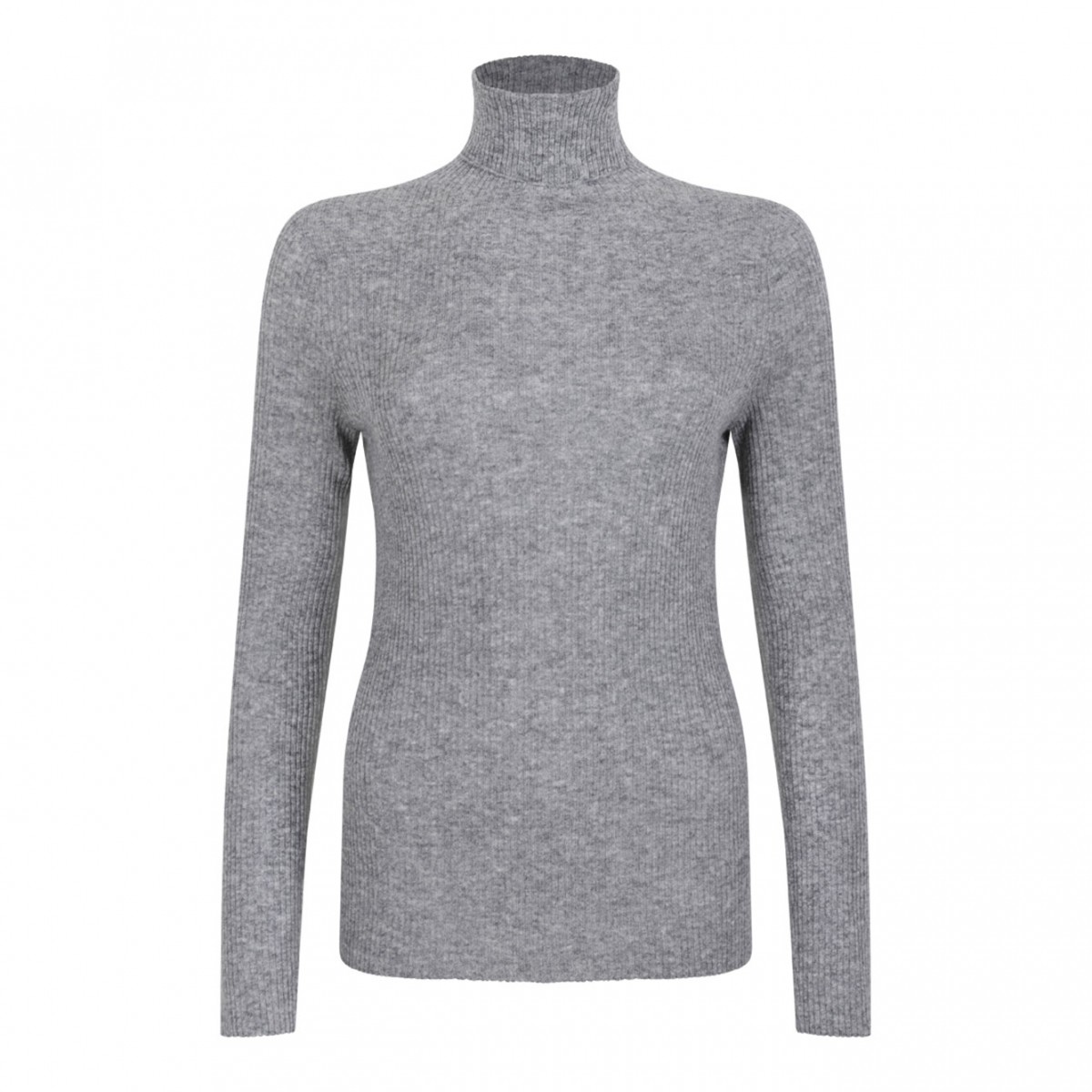 Light Grey High Neck Knitwear