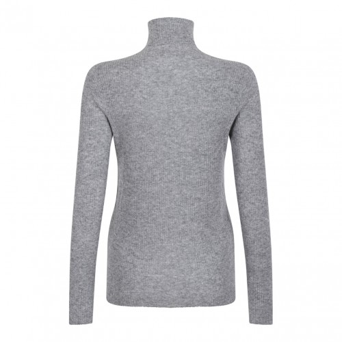 Light Grey High Neck Knitwear 2