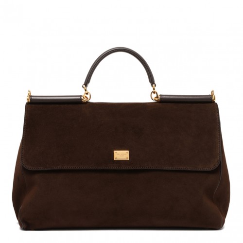 Brown Calfskin My Sicily Handbag