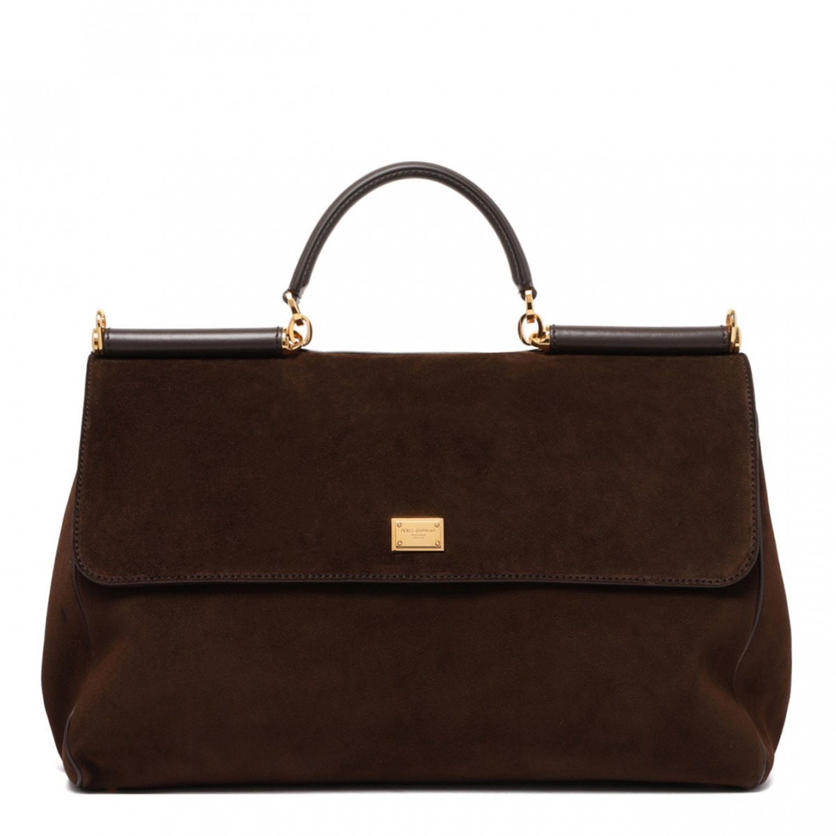 Brown Calfskin My Sicily Handbag