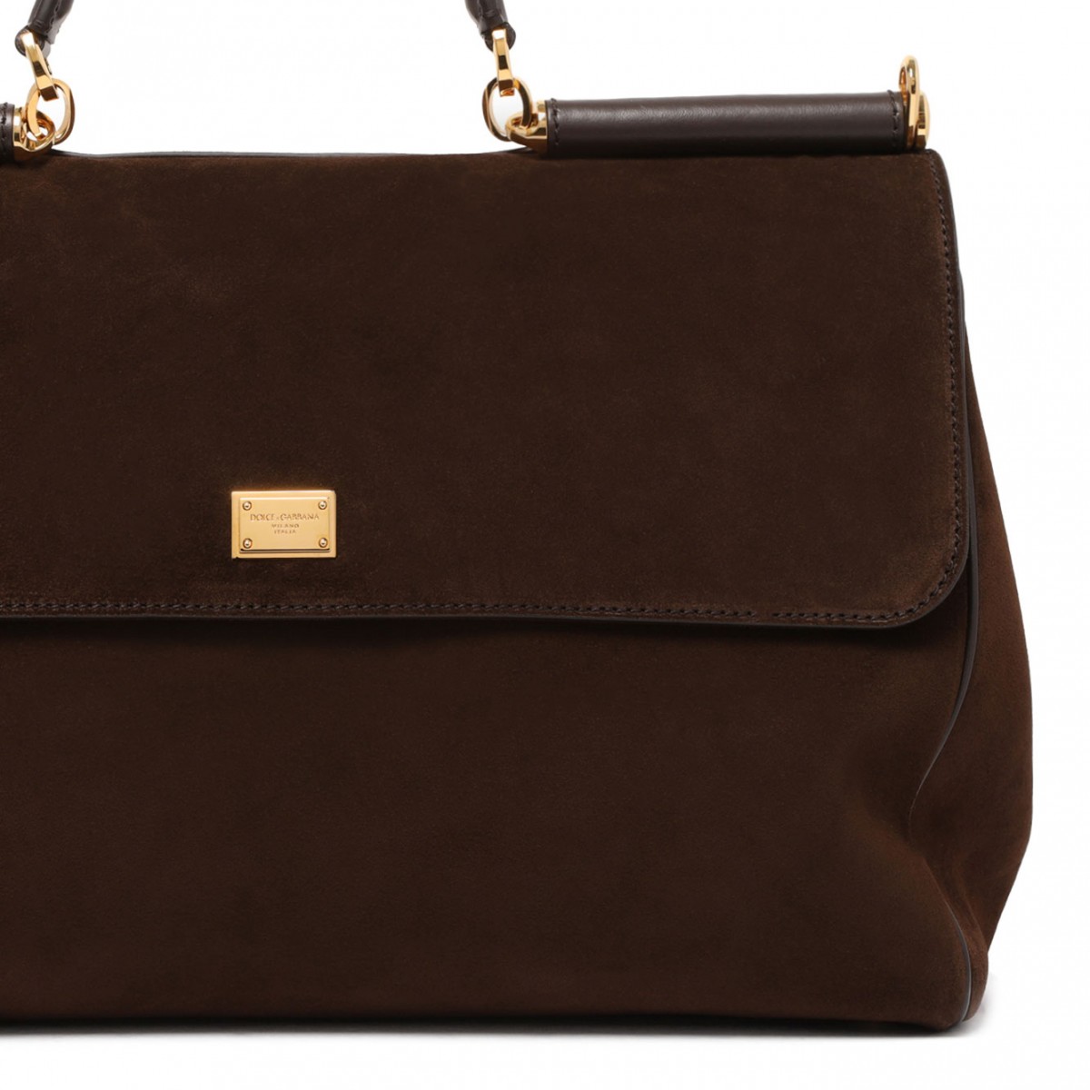 Brown Calfskin My Sicily Handbag