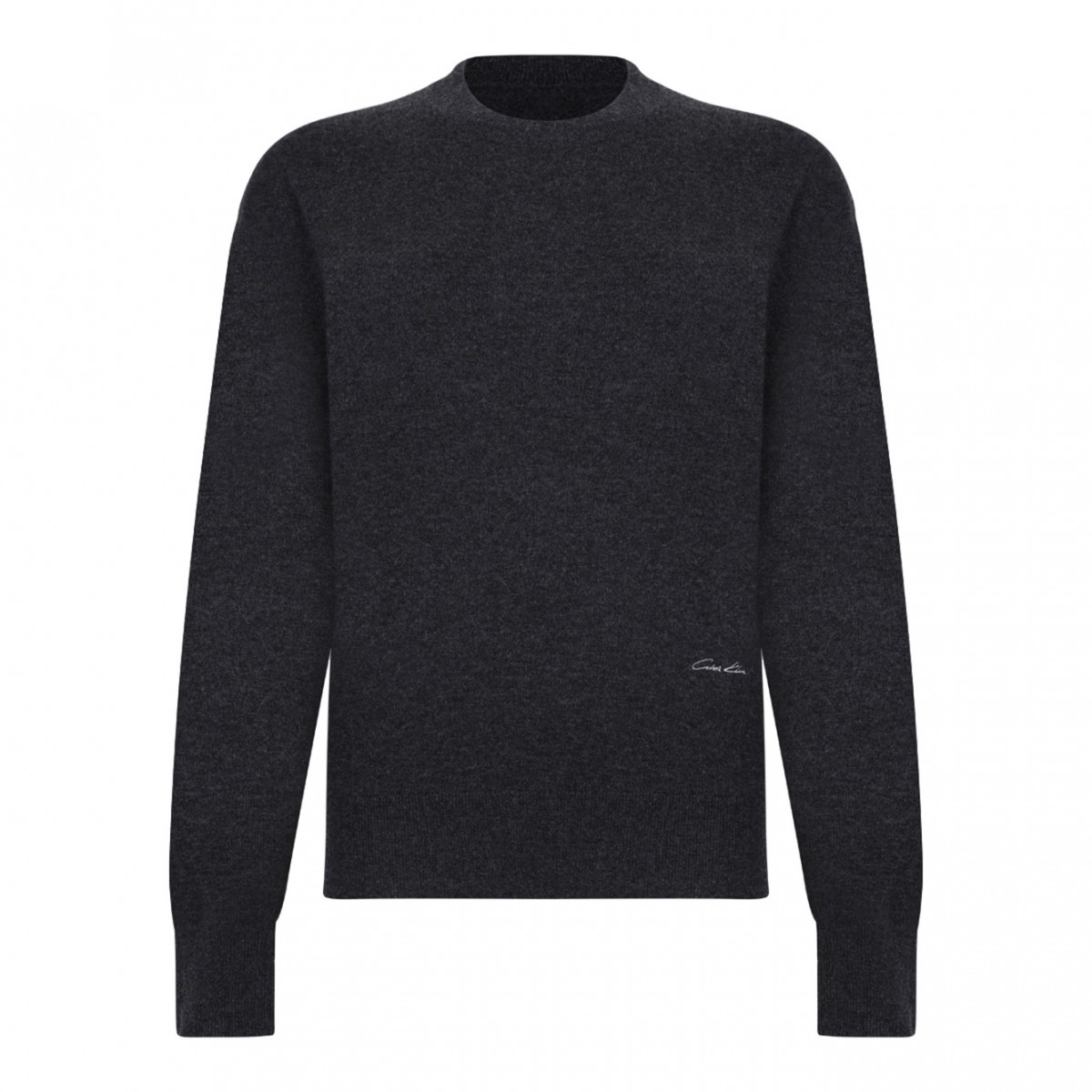 Charcoal Grey Heather Cashmere Pullover