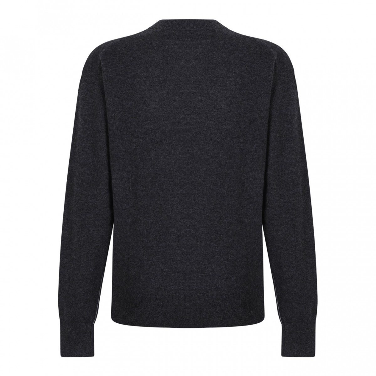 Charcoal Grey Heather Cashmere Pullover