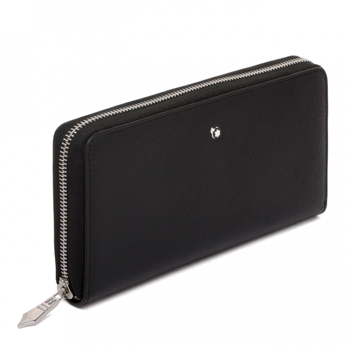Black Sartorial 12 Compartment Zipper Wallet